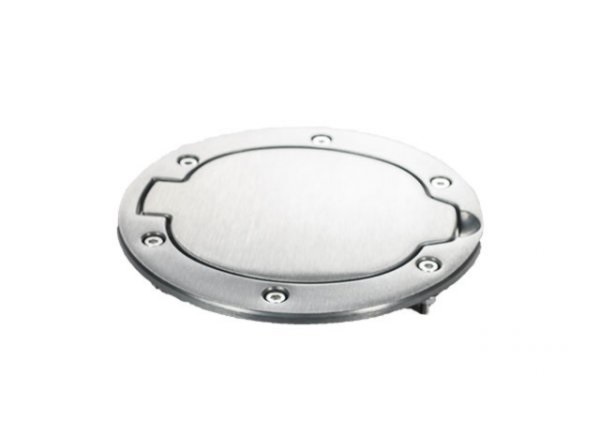 Mopar Brushed Billet Non-Locking Fuel Door 95-08 Dodge Ram